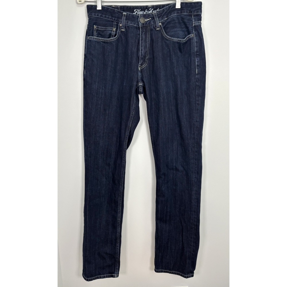 Flag & Anthem Men's Slim Fit Jeans Dark Wash 32x34 100% Cotton